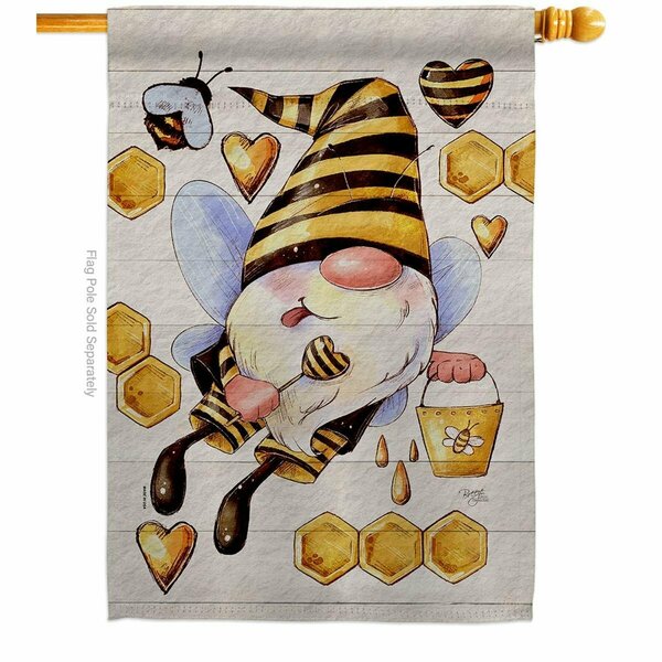 Gardencontrol Honey Gnome Friends Double-Sided Garden Decorative House Flag, Multi Color GA3905100